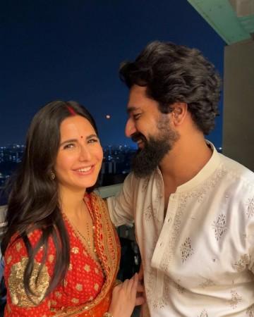 Vicky recently celebrated Diwali with his wife Katrina Kaif and their families Katrina Kaif and Vicky Kaushal
