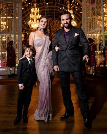 Pataudi family exuded royalty as Saif and Taimur were suited up. Pataudi family exuded royalty as Saif and Taimur were suited up.