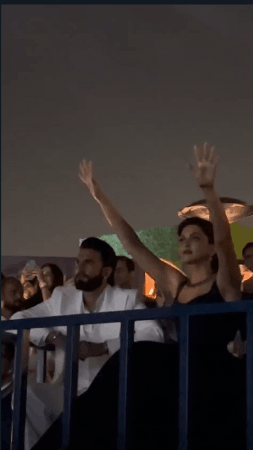 Deepika ranveer enjoy the performance of rihanna Deepika ranveer enjoy the performance of rihanna