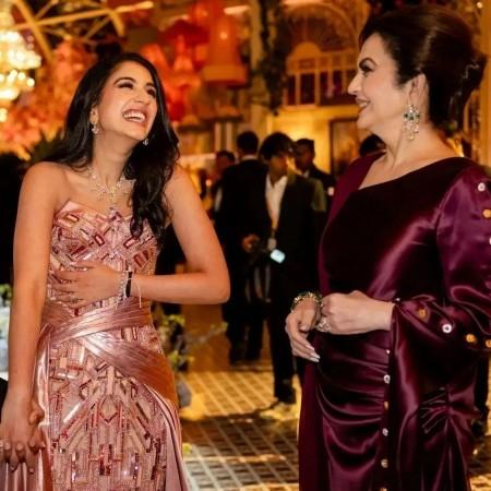 Nita Ambani with Radhika merchant Nita Ambani with Radhika merchant