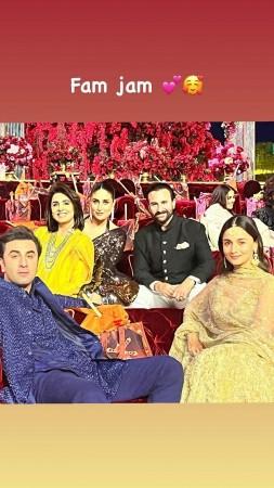 Alia Ranbir with Neetu Kapoor, Kareena Kapoor Alia Ranbir with Neetu Kapoor, Kareena Kapoor