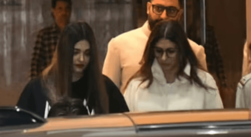 Aishwarya Rai, Shweta Bachchan, Abhishek Bachchan