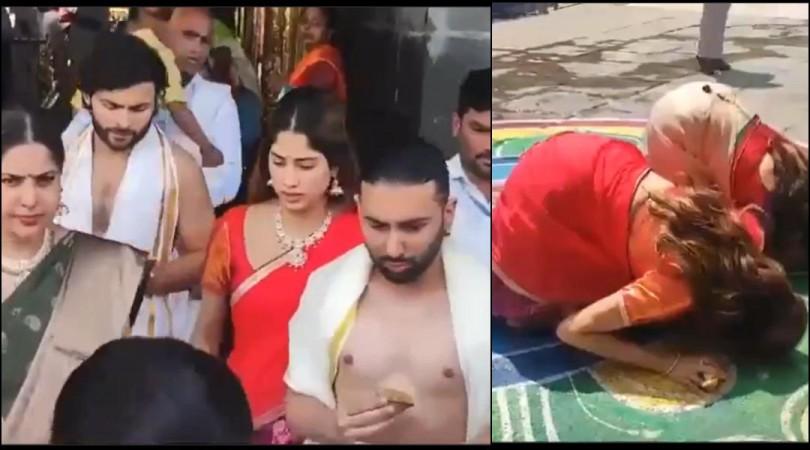 Janhvi Kapoor visited Tirumala Temple on March 6 to seek blessings on her 27th birthday. Janhvi Kapoor visited Tirumala Temple on March 6 to seek blessings on her 27th birthday.