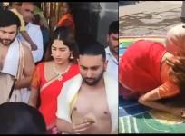 Janhvi Kapoor visited Tirumala Temple on March 6 to seek blessings on her 27th birthday.