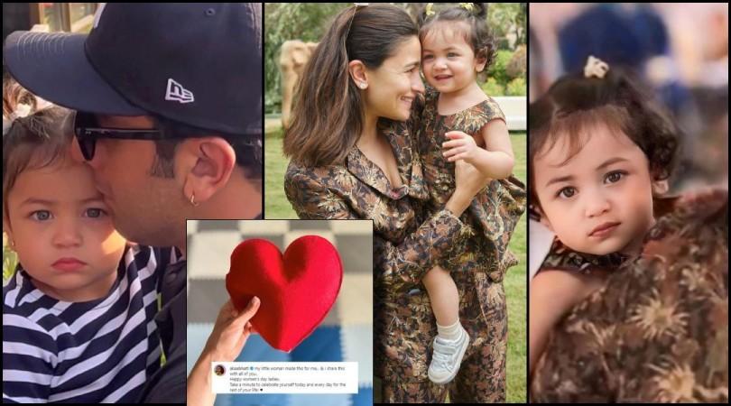 Alia claims Raha made a heart pillow for her on Women's day Alia claims Raha made a heart pillow for her on Women's day
