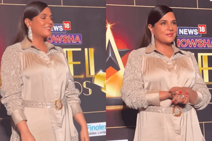 Richa Chadha Tries To Cover Her Tummy With Saree 'Pallu', Netizens