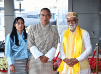 Bhutan PM Tshering Tobgay arrives in India