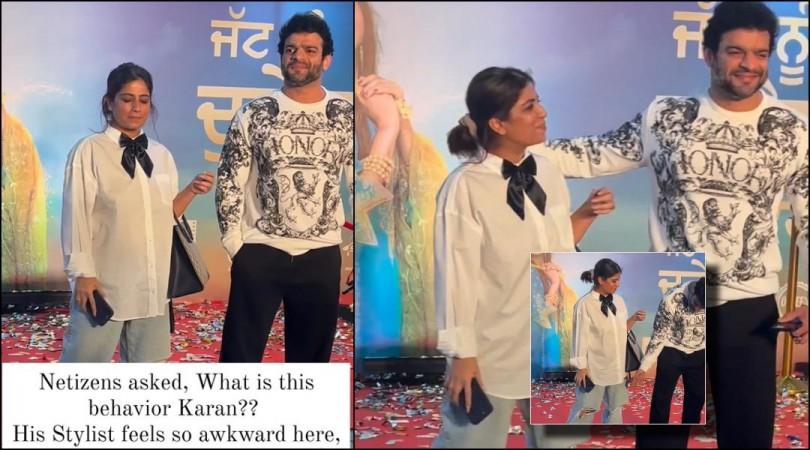 Karan Patel mocks at his stylist's ripped jeans, embarrasses her; netizens irked with actor's behaviour Karan Patel mocks at his stylist's ripped jeans, embarrasses her; netizens irked with actor's behaviour