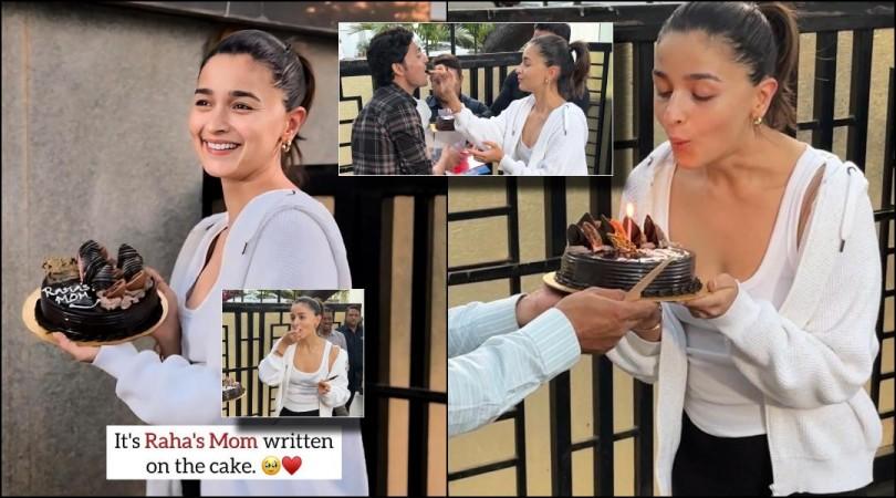 Alia Bhatt celebrates her birthday with paps in Mumbai