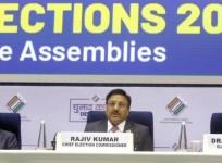 New Delhi : Chief Election Commissioner Rajiv Kumar Addresses A Press Conference On General Elections 2024