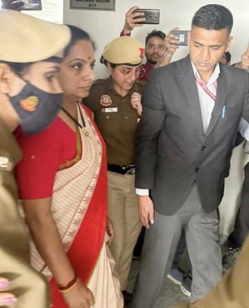 New Delhi : BRS Leader K Kavitha Being Produced At The Rouse Avenue Cour New Delhi : BRS Leader K Kavitha Being Produced At The Rouse Avenue Cour