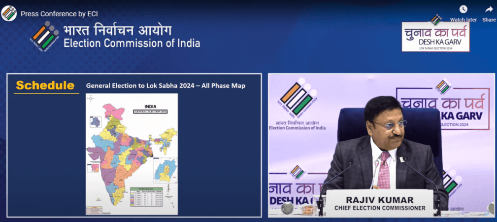 Election dates announced: 18th Lok Sabha elections to be held in seven phases from April 19 to June 1, counting on June 4 PIB Election dates announced: 18th Lok Sabha elections to be held in seven phases from April 19 to June 1, counting on June 4