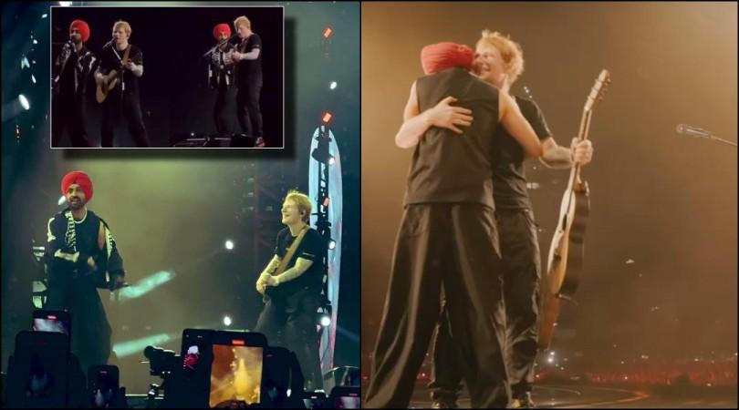 Iconic: Ed Sheeran sings in Punjabi with Diljit Dosanjh for the first time as they perform Lover in Mumbai Iconic: Ed Sheeran sings in Punjabi with Diljit Dosanjh for the first time as they perform Lover in Mumbai