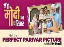 'Main Hoon Modi ka Parivar' slogan is finding strong resonance on the ground and has struck a right chord with citizens as lakhs of them are subscribing to the recently launched song and also the merchandised products centered around it.