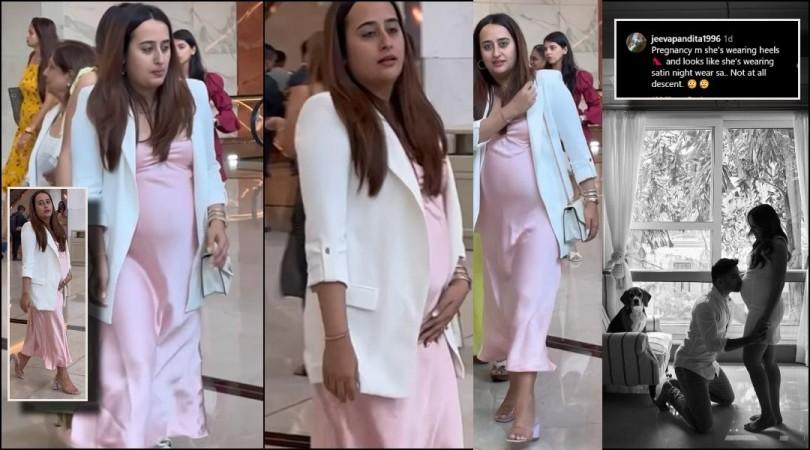 Varun Dhawan's wife Natasha Dalal flaunts her baby bump as she gets spotted in the city for an event Varun Dhawan's wife Natasha Dalal flaunts her baby bump as she gets spotted in the city for an event