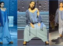 'Money matters a lot': Shehnaaz Gill walks the LFW ramp in a blue denim jumpsuit, opts for nose pin