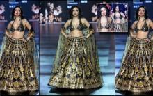 Bold and beautiful: Divya Khossla oozes oomph in deep-cut blue bralette lehenga; sets the LFW ramp ablaze with her graceful walk Bold and beautiful: Divya Khossla oozes oomph in deep-cut blue bralette lehenga; sets the LFW ramp ablaze with her graceful walk