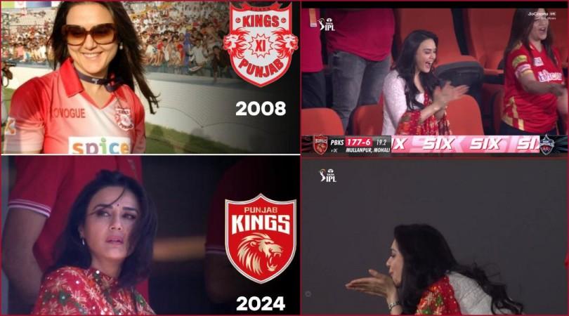 preity zinta in the stands preity zinta in the stands