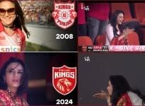 preity zinta in the stands