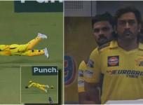 MS Dhoni's dives to pick up the catch during CSK vs GT; fans laud his fitness