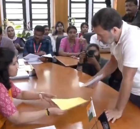 Rahul Gandhi Files Nomination, Says 'Mystified By Love, Affection Of Wayanad People' Rahul Gandhi Files Nomination, Says 'Mystified By Love, Affection Of Wayanad People'