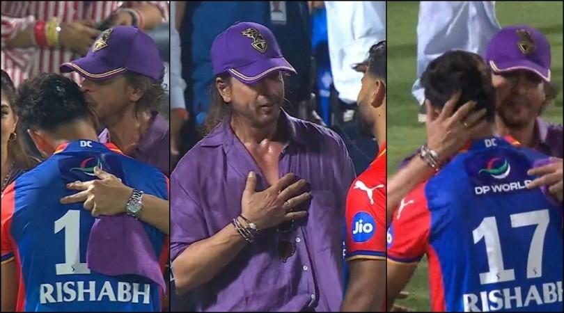 Shah Rukh Khan hugs Gautam Gambhir, kisses Rishabh Pant Shah Rukh Khan hugs Gautam Gambhir, kisses Rishabh Pant