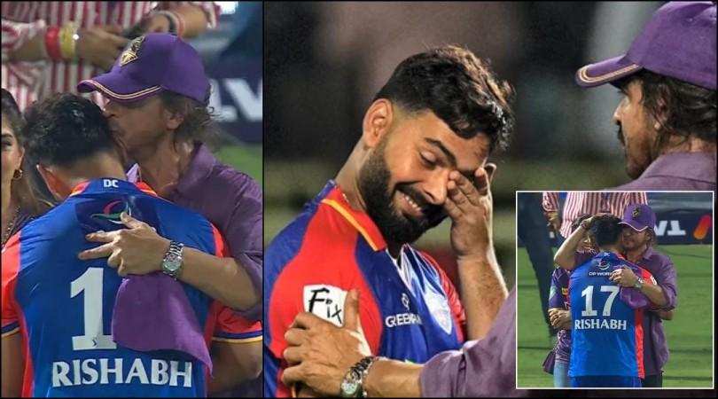 Rishabh Pant gets emotional as SRK hugs, kisses him; Gautam Gambhir gets a hug from King Khan after KKR wins against DC Rishabh Pant gets emotional as SRK hugs, kisses him; Gautam Gambhir gets a hug from King Khan after KKR wins against DC