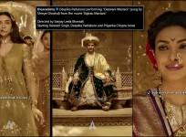 The Academy honours Deepika Padukone- Ranveer Singh- Priyanka Chopra's song 'Deewani Mastani