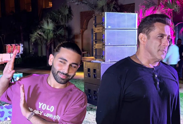 Salman Khan and Orhan Awatramani Salman Khan and Orhan Awatramani