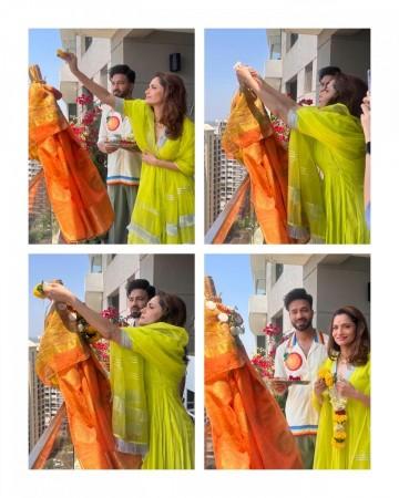 Ankita Lokhande and Vicky Jain gudi padwa