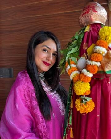 Mrunal Thakur on Gudi Padwa mrunal thakur on Gudi Padwa