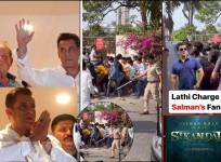 Salman Khan's fans lathi-charged, stampede like situation outside his Bandra residence on Eid