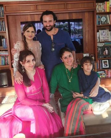 Soha Ali Khan, Saif Ali Khan and Saba Pataudi, Taimur Soha Ali Khan, Saif Ali Khan and Saba Pataudi, Taimur