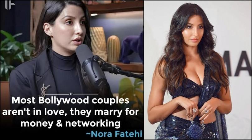 Nora Fatehi says Bollywood couples are not in love Nora Fatehi says Bollywood couples are not in love