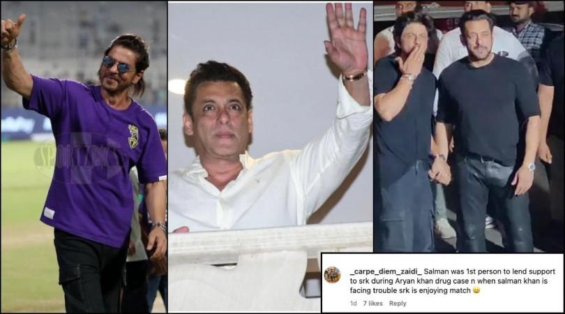 Shah Rukh Khan didn't meet Salman Khan was watching KKR match in Kolkata