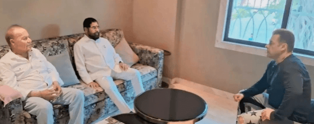 Eknath Shinde visited Salman Khan Eknath Shinde visited Salman Khan