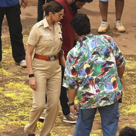 Deepika Padukone spotted on Singham Again sets in police uniform. See pics Deepika Padukone spotted on Singham Again sets in police uniform. See pics