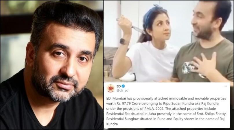 Raj Kundra's properties worth Rs 98 cr, including Shilpa Shetty's flat, seized by ED in money laundering case Raj Kundra's properties worth Rs 98 cr, including Shilpa Shetty's flat, seized by ED in money laundering case