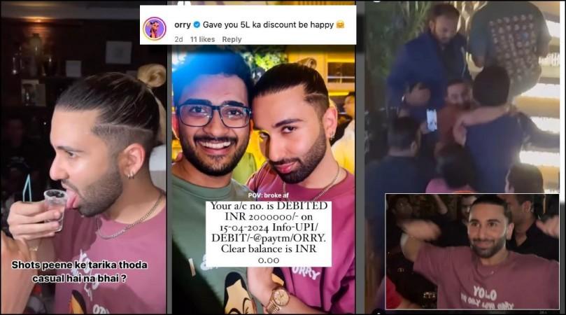 Orry drinks, dances, gives OG touch to fans; hosts paid event in Mumbai [Watch]