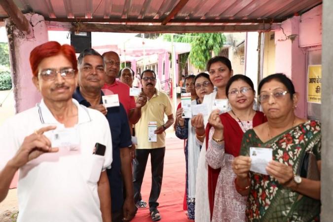 Presiding officer suspended for sharing pics from polling booth; 45% turnout till 1 pm in MP Presiding officer suspended for sharing pics from polling booth; 45% turnout till 1 pm in MP