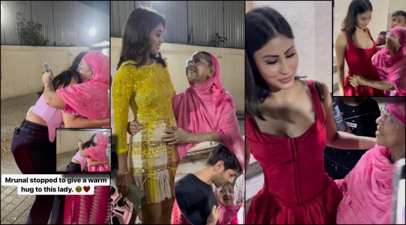 'Jaane dijiye unko..': Paps tell an elderly fan as she forcefully grabs and hugs Mouni Roy, Kartik Aaryan, and Mrunal Thakur post-event 'Jaane dijiye unko..': Paps tell an elderly fan as she forcefully grabs and hugs Mouni Roy, Kartik Aaryan, and Mrunal Thakur post-event
