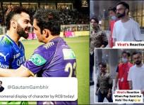 No-ball Controversy: Angry Virat Kohli AVOIDS paps as they tell him he was NOT out during KKR match; Gautam Gambir congratulates RCB