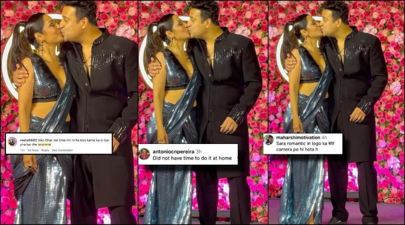Krushna Abhishek and Kashmera Shah lock lips at Aarti Singh's sangeet Krushna Abhishek and Kashmera Shah lock lips at Aarti Singh's sangeet