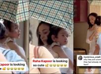 Despite Alia Bhatt shielding Raha's face behind an umbrella; paps flashes the camera light, zoom in on the baby's face