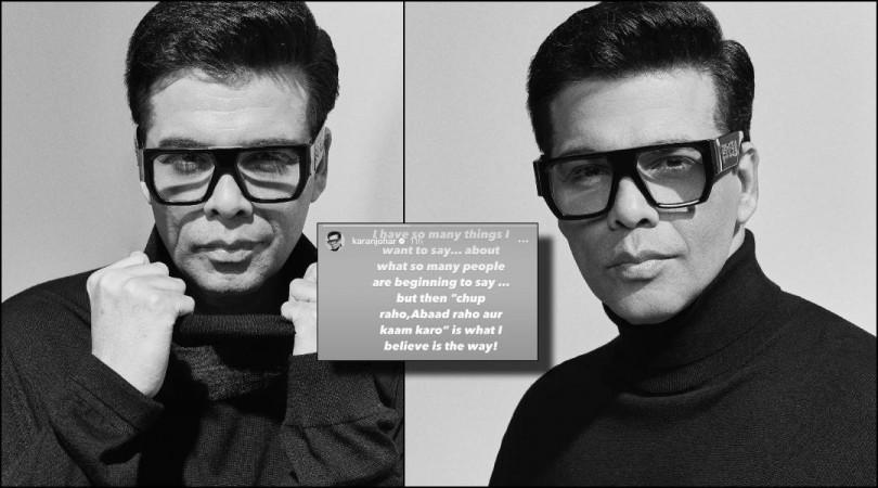 Karan Johar drops yet another cryptic post about what people are 'Beginning to Say' Karan Johar drops yet another cryptic post about what people are 'Beginning to Say'