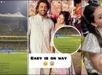'Baby is on the way. Please finish the game...': Sakshi's request for MS Dhoni during CSK v SRK match leaves internet curious