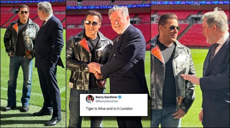 Salman Khan travels to London weeks after firing incident outside his home, poses with UK MP Barry Gardiner in Wembley Salman Khan travels to London weeks after firing incident outside his home, poses with UK MP Barry Gardiner in Wembley