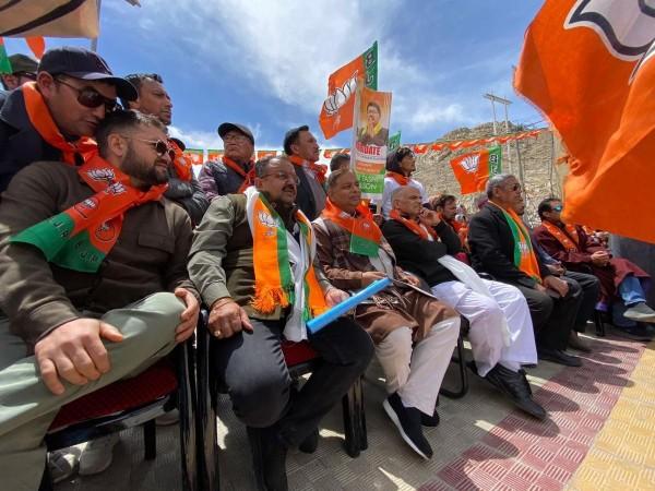 BJP leaders at Leh