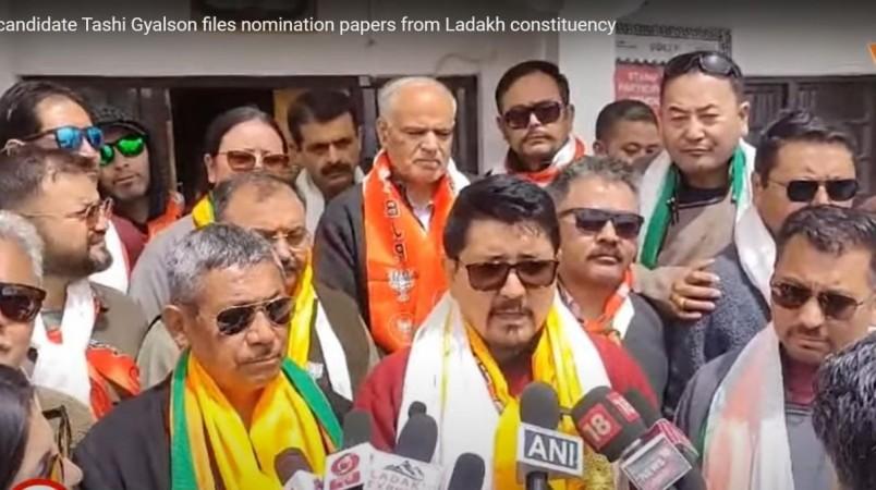BJP leaders at Leh