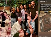 Virat celebrates Anushka's birthday with Faf du Plessis